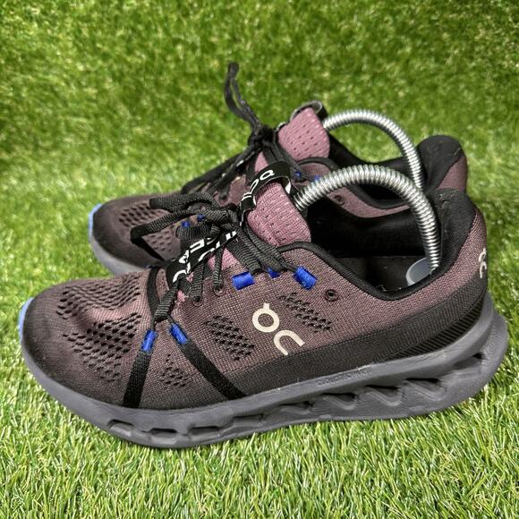 On Cloudsurfer 3WD10441509 Black Cobalt Running Shoes Sneakers Women's Size 7.5 - Picture 3 of 11